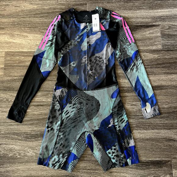 Adidas 2023 Pro Elite Long Sleeve Sprint Speed Suit Medium HN8039 $300 - Picture 1 of 3